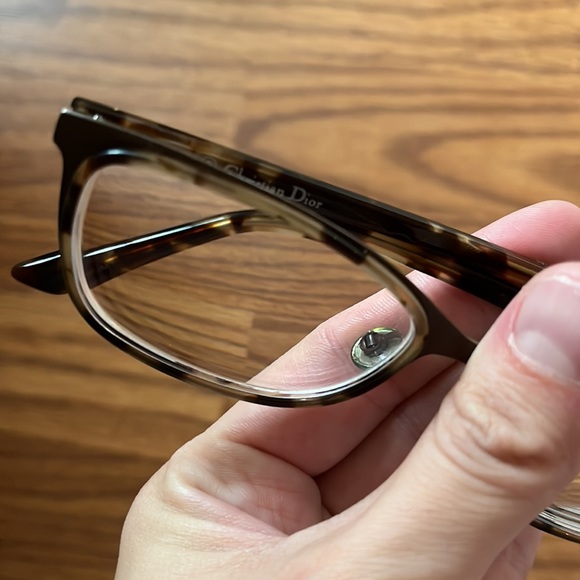 💕 Dior Sexy Hipster glasses nerd frame medium large tortoise optic w/ nose pads - Picture 4 of 8